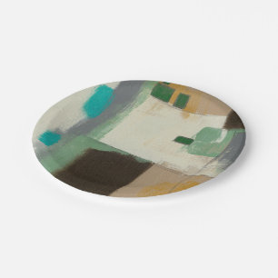 Expressionist Painting with Heavy Brush Strokes Paper Plates