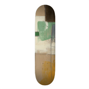 Expressionist Painting with Heavy Brush Strokes Skateboard