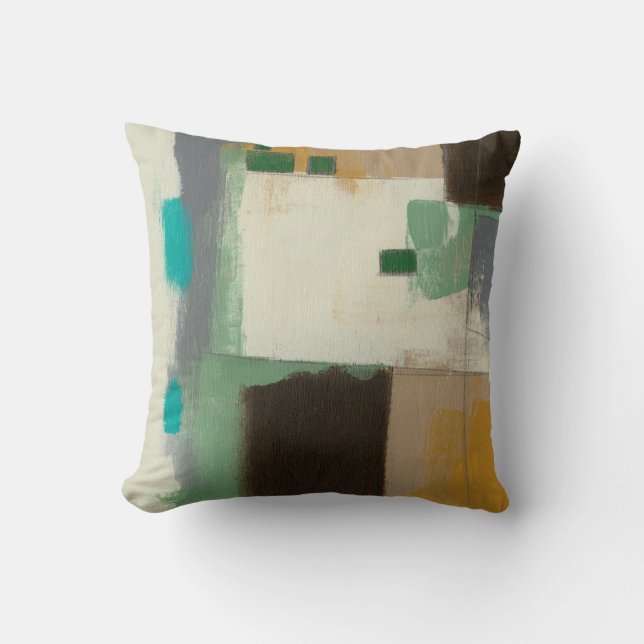 Expressionist Painting with Heavy Brush Strokes Throw Pillow (Front)