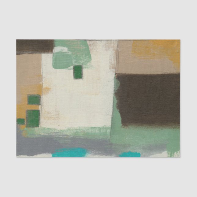 Expressionist Painting with Heavy Brush Strokes Tissue Paper (Front)