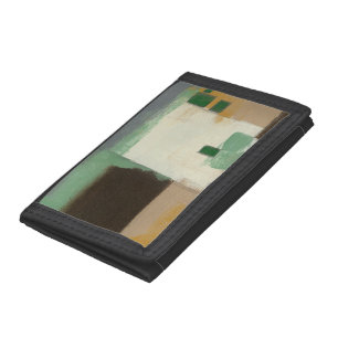 Expressionist Painting with Heavy Brush Strokes Trifold Wallet