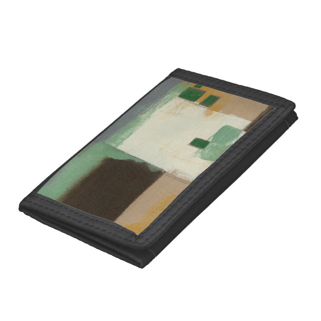 Expressionist Painting with Heavy Brush Strokes Trifold Wallet (Bottom)