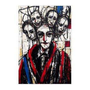 Expressionist Psychological Portrait Acrylic Print