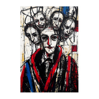 Expressionist Psychological Portrait Acrylic Print