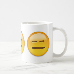 Expressionless Face Emoji Coffee Mug