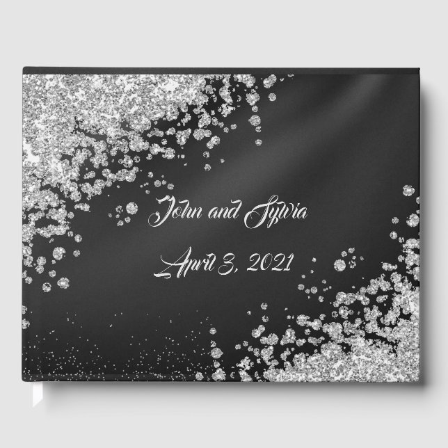 Expressions Bling Jewelry Wedding Theme Guest Book (Front)