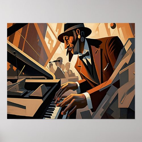 Expressions of Jazz Wall Picture Poster