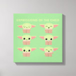 Expressions of The Child Illustrated Chart Canvas Print