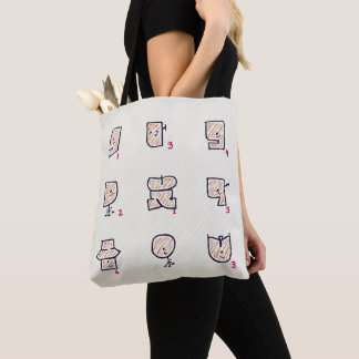 expressions tote bag