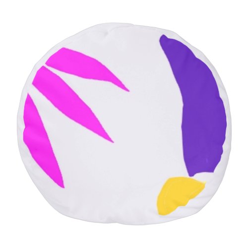 Expressive and cheerful shapes Round Pouf
