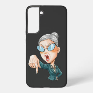 Expressive Angry Woman Art Samsung Galaxy S22+ Case