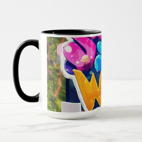 Expressive AY Logo  A Fusion of Creativ Mug