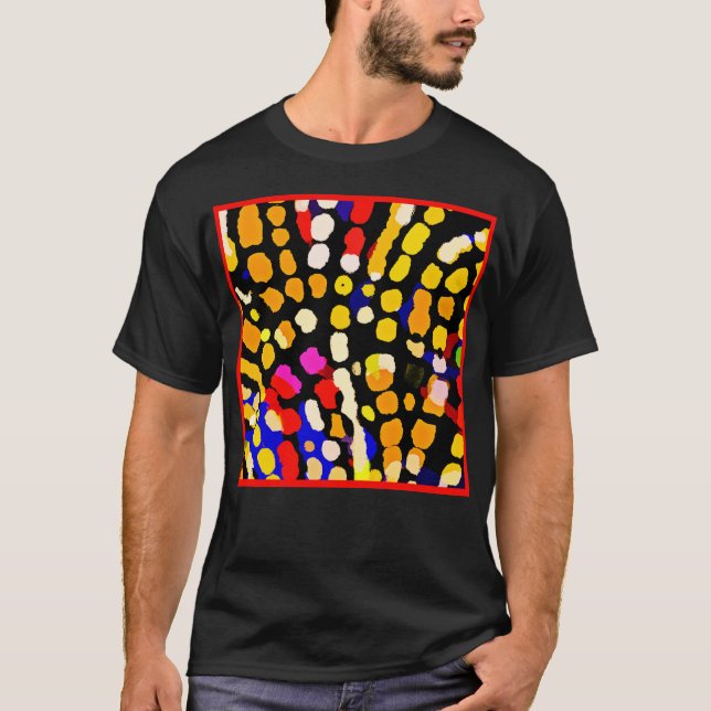 Expressive Color Play Pattern T-Shirt (Front)
