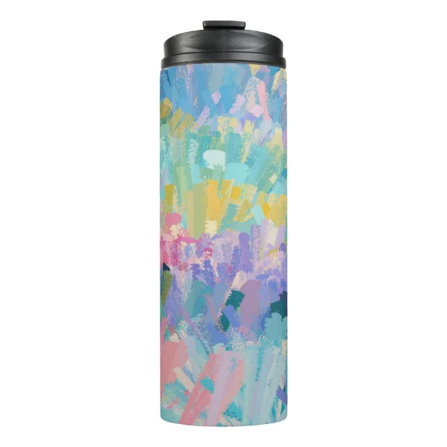 Expressive Colorful Foliage Thermal Tumbler (Front)