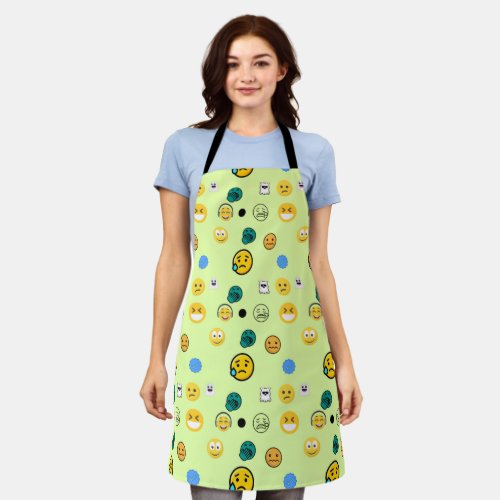 Expressive EmojiAprons Wear Your Emotions in Style Apron