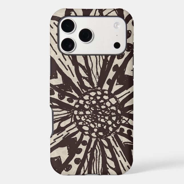 Expressive Line Art Floral Case-Mate iPhone Case (Back)