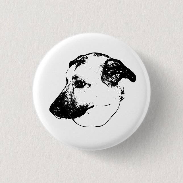 Expressive Line, Dog Button (Front)