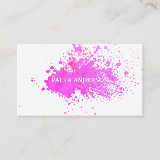 Expressive Paint Business Card (Front)