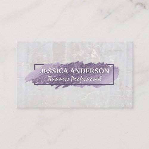 Expressive Scribble  White Stone Business Card