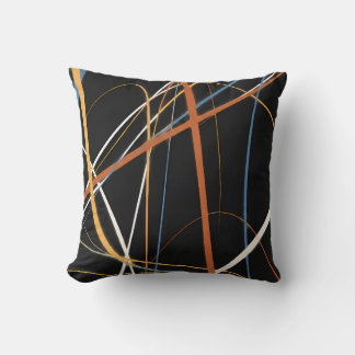 Expressive Scribbles Throw Pillow