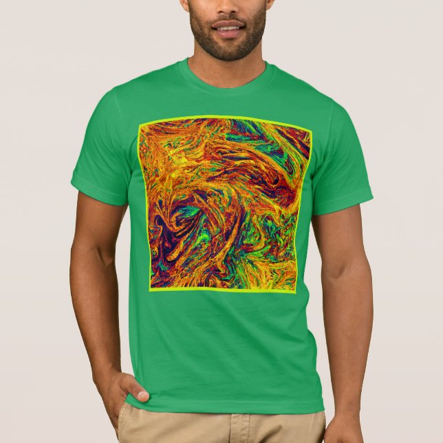 Expressive Vibrant Color Pattern T-Shirt (Front)