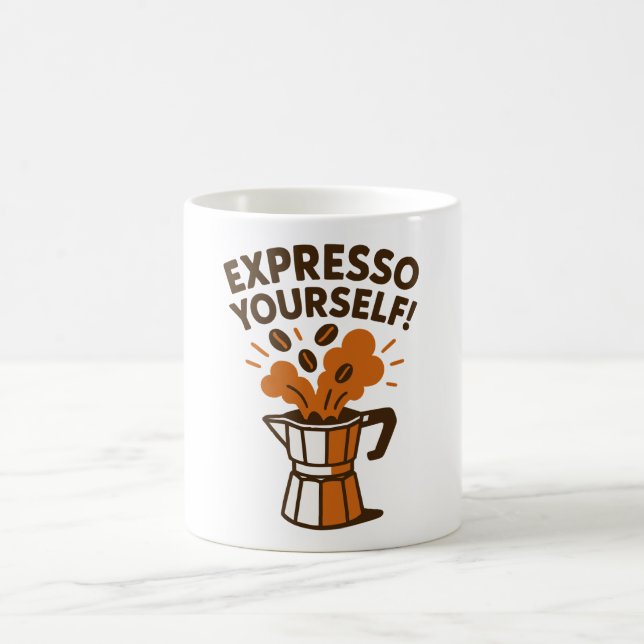 Expresso Yourself  Coffee Mug (Center)