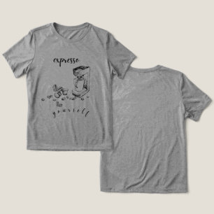 “Expresso Yourself” Coffee  T-Shirt Tri-Blend Shirt