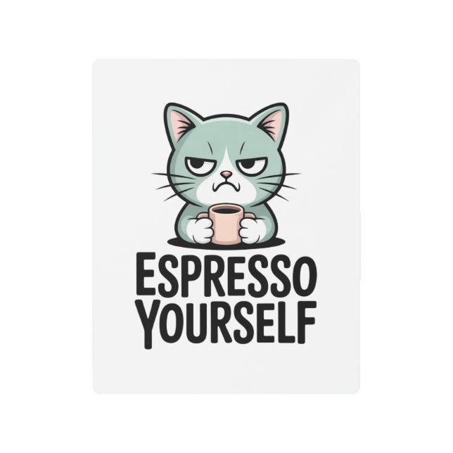 Expresso Yourself  Metal Print (Front)