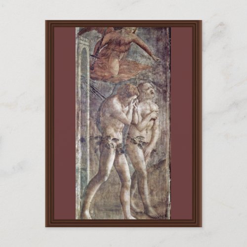 Expulsion From Paradise By Masaccio Best Quality Postcard