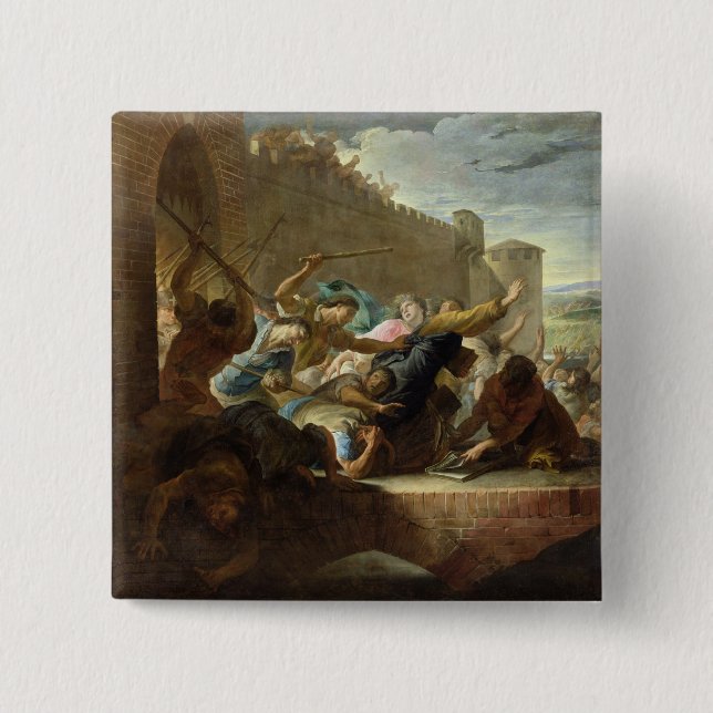 Expulsion of the Huguenots Pinback Button (Front)