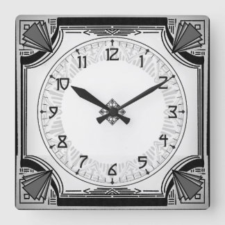 Exquisite Art Deco Clock Black and White Version