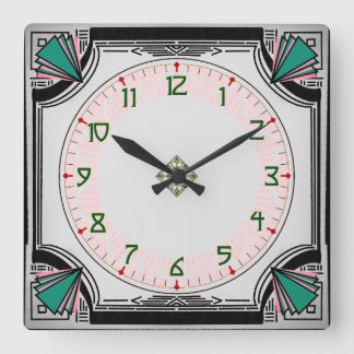 Exquisite Art Deco Clock Vivid Colors Version