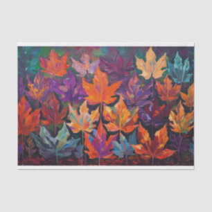 Exquisite Autumn Leaves, Colorful Fall Design Tissue Paper