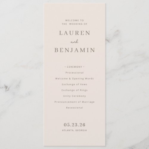 Exquisite Beige Calligraphy Template