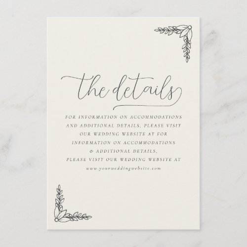 Exquisite Black Calligraphy With Floral