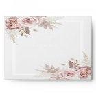 Exquisite Blush & Rose Floral Frame Wedding