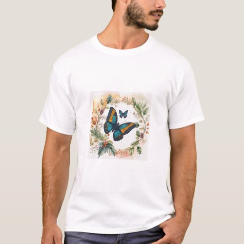 Exquisite Butterfly Design  T_Shirt