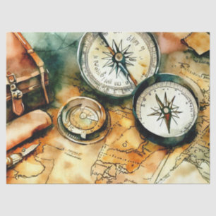 "Exquisite Cartography: Adventure Awaits" Tissue Paper