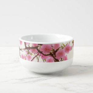 Exquisite Cherry Blossoms Floral Soup Mug