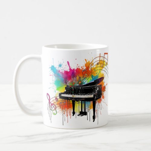 Exquisite Colorful Musical Symphony Mug 