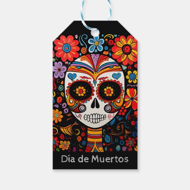 💀Exquisite Día de Muertos  Gift Tags (Front)