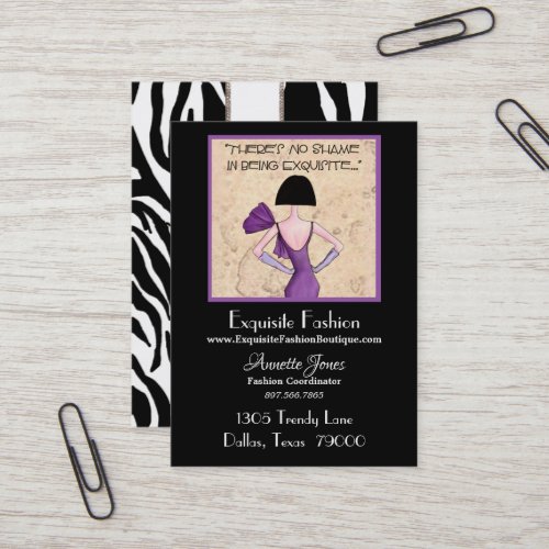 Exquisite Diva Fashion Business Cards