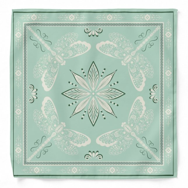 Exquisite Dreamy Dragonfly  Bandana (Front)