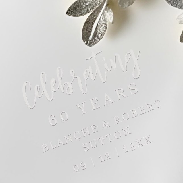 Exquisite Elegant Wedding Anniversarie Calligraphy Embosser (Exquisite Elegant Wedding Anniversarie Calligraphy Script Embossers.)