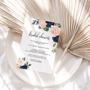 Exquisite Fall Floral Bridal Shower Invitation