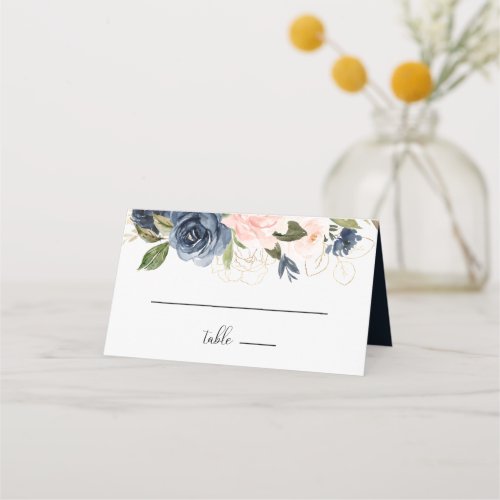 Exquisite Fall Floral Wedding Place Card