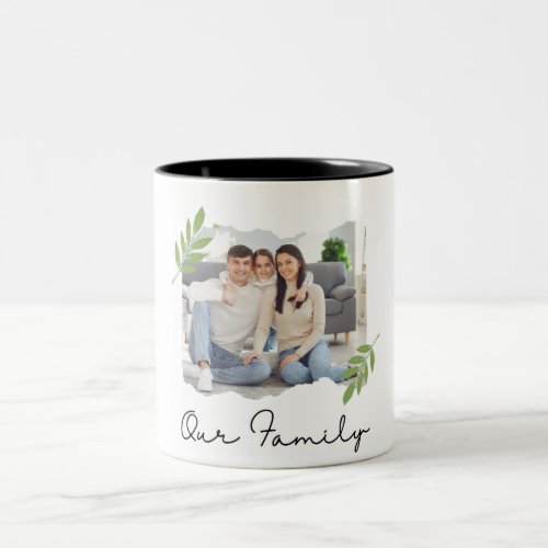 Exquisite Family Photo Frame Two_Tone Coffee Mug