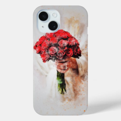 Exquisite Floral Elegance for Your iPhone 15 cover