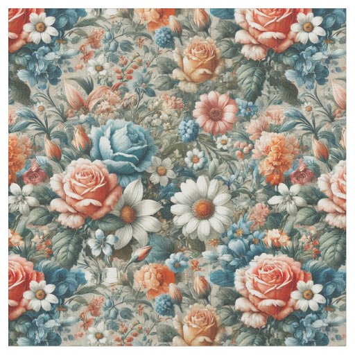 Exquisite Floral Fabric 