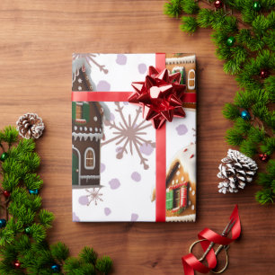 Exquisite Gingerbread House Holiday Wrapping Paper